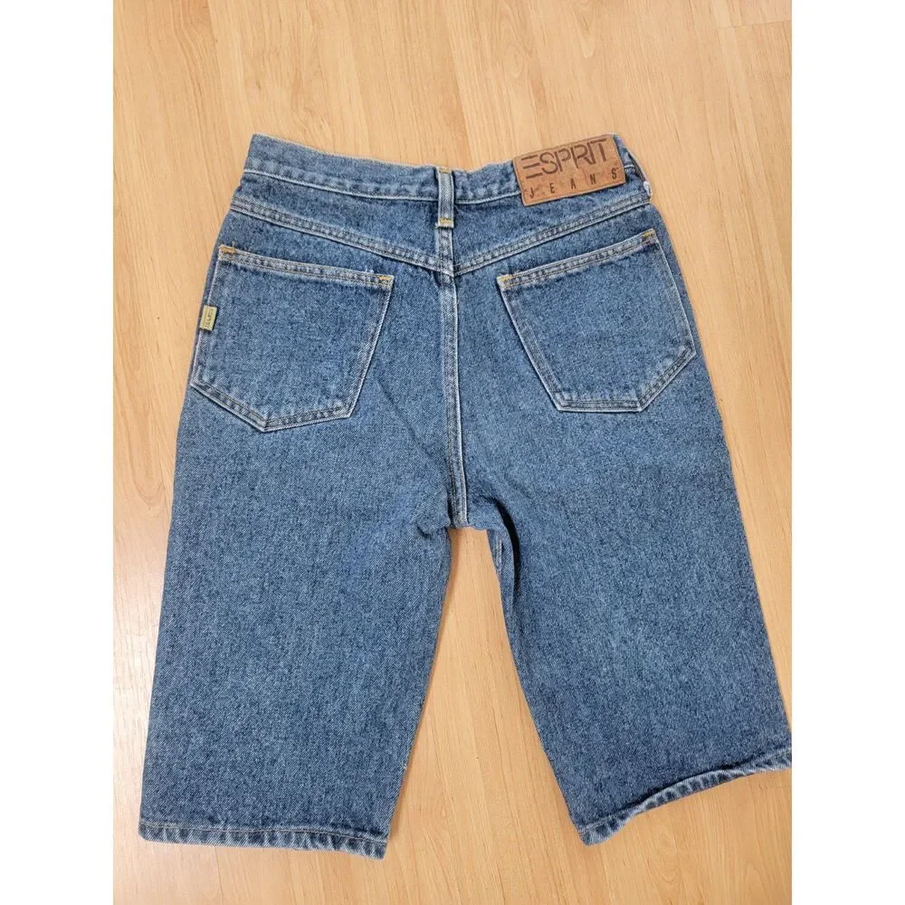 Vintage Esprit Jeans Denim Bermuda Shorts Teen 15 Women’s XS S High Rise 90s